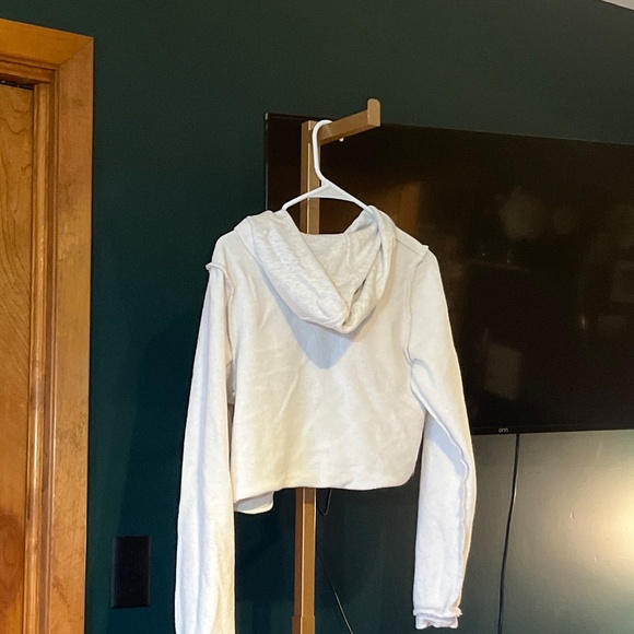 GUIZIO X REVOLVE DG Cropped Hoodie in Heather Grey Size: Medium - Picture 9 of 11